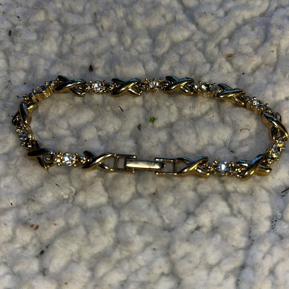 Allereya Bracciale Tennis A Strati Con Zirconia - Argento Elasticizzato Regolabile - Gioiello Per Donna - 5